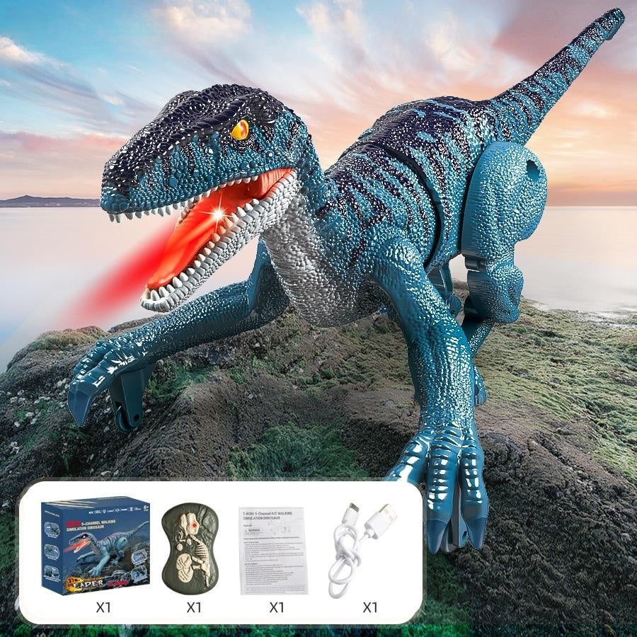Mini 2.4G remote control dinosaur simulation electric sound light children's dinosaur toys(Buy 2 Free Shipping)