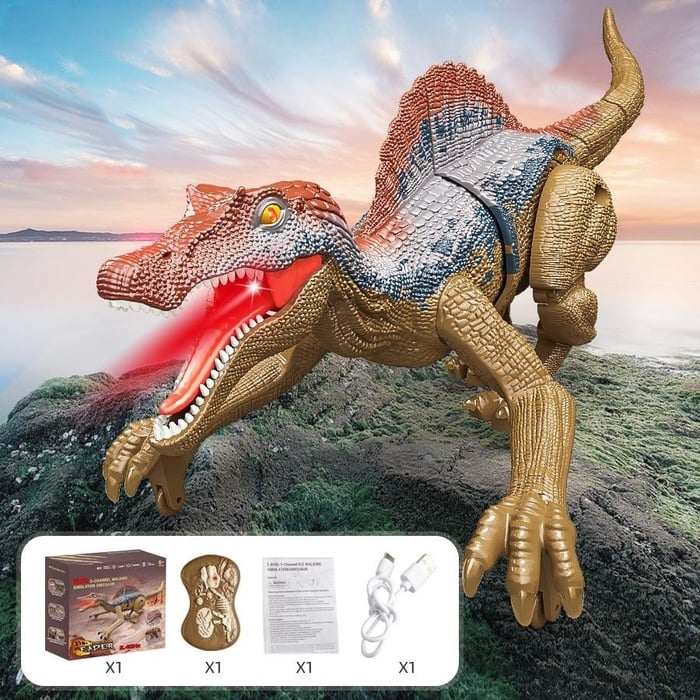 Mini 2.4G remote control dinosaur simulation electric sound light children's dinosaur toys(Buy 2 Free Shipping)