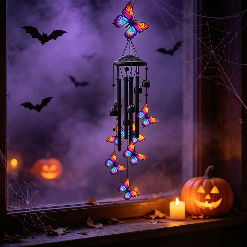 🐦Vintage Colorful Hummingbird Wind Chime with Metal Tubes and Bells