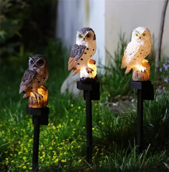 🔥Hot Sale🔥Waterproof Solar Owl Light – LED Pathway Light for Lawn, Garden & Outdoor Decor