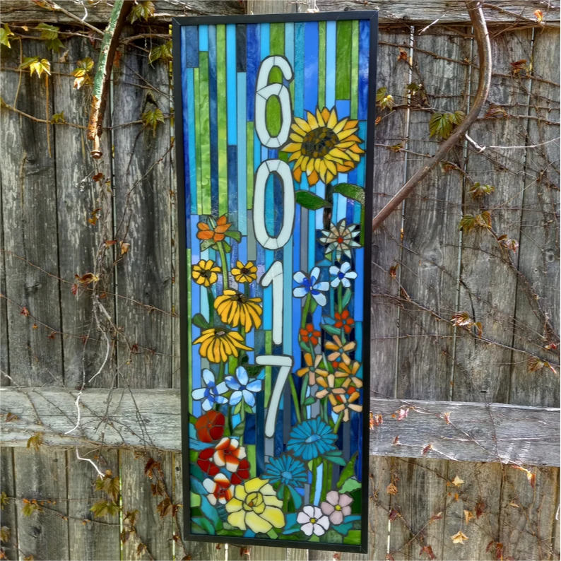 LAST Sale 49% OFF - Custom House Number Colored Acrylic Mosaic