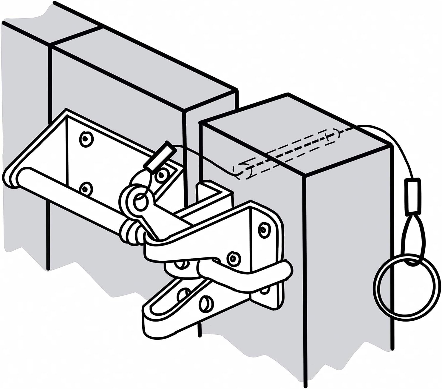 Heavy Duty Automatic Gate Latch