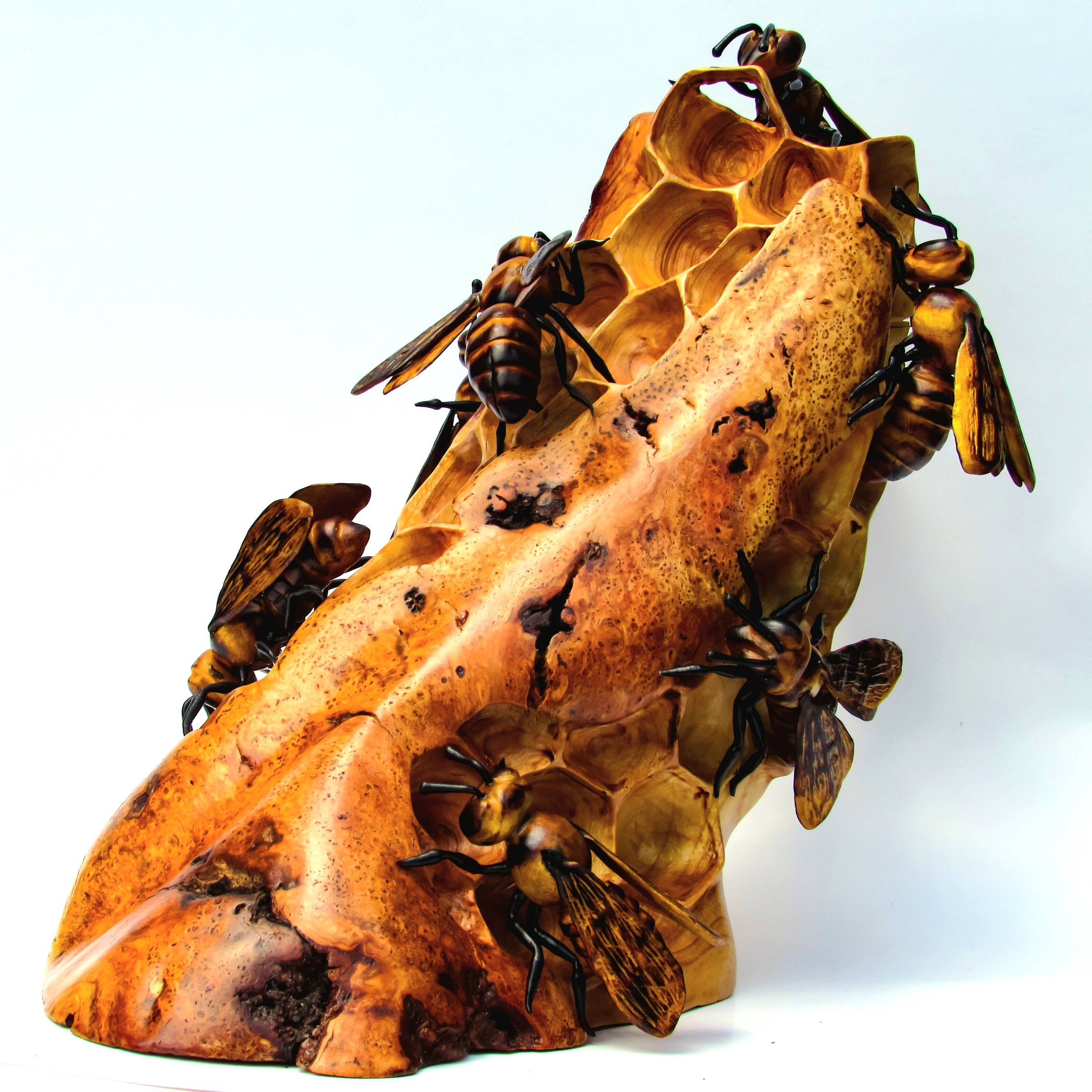 wooden honeycomb