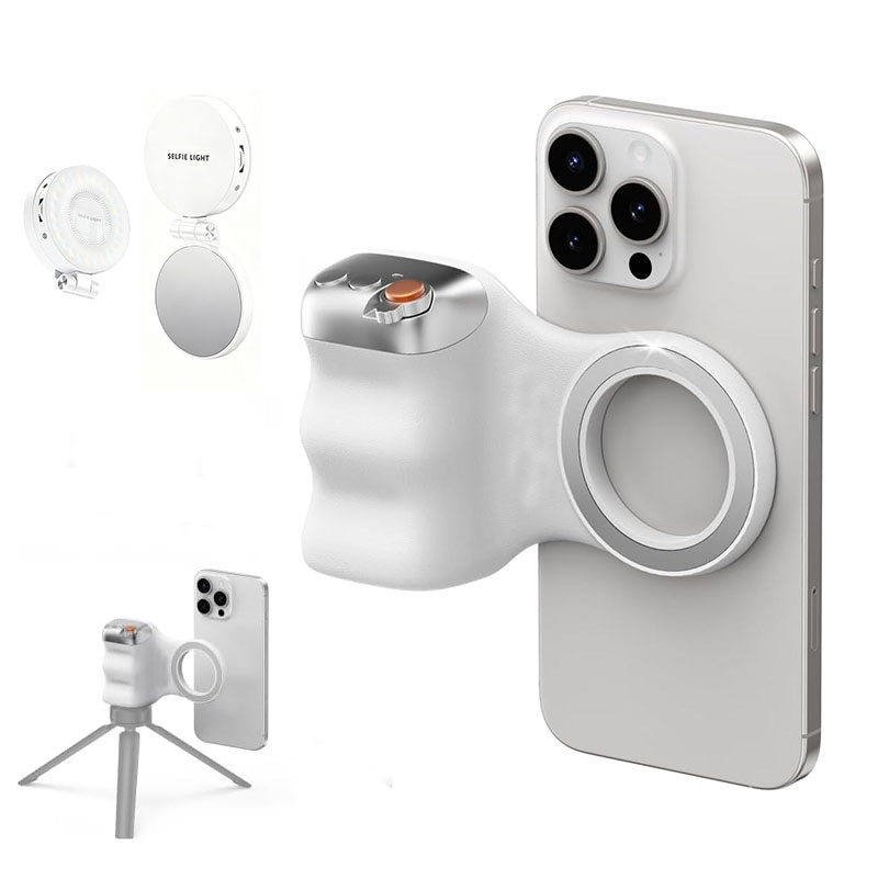 Magnetic Phone Camera Grip with Shutter