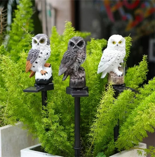 🔥Hot Sale🔥Waterproof Solar Owl Light – LED Pathway Light for Lawn, Garden & Outdoor Decor