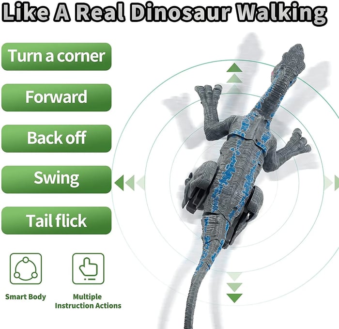 Mini 2.4G remote control dinosaur simulation electric sound light children's dinosaur toys(Buy 2 Free Shipping)