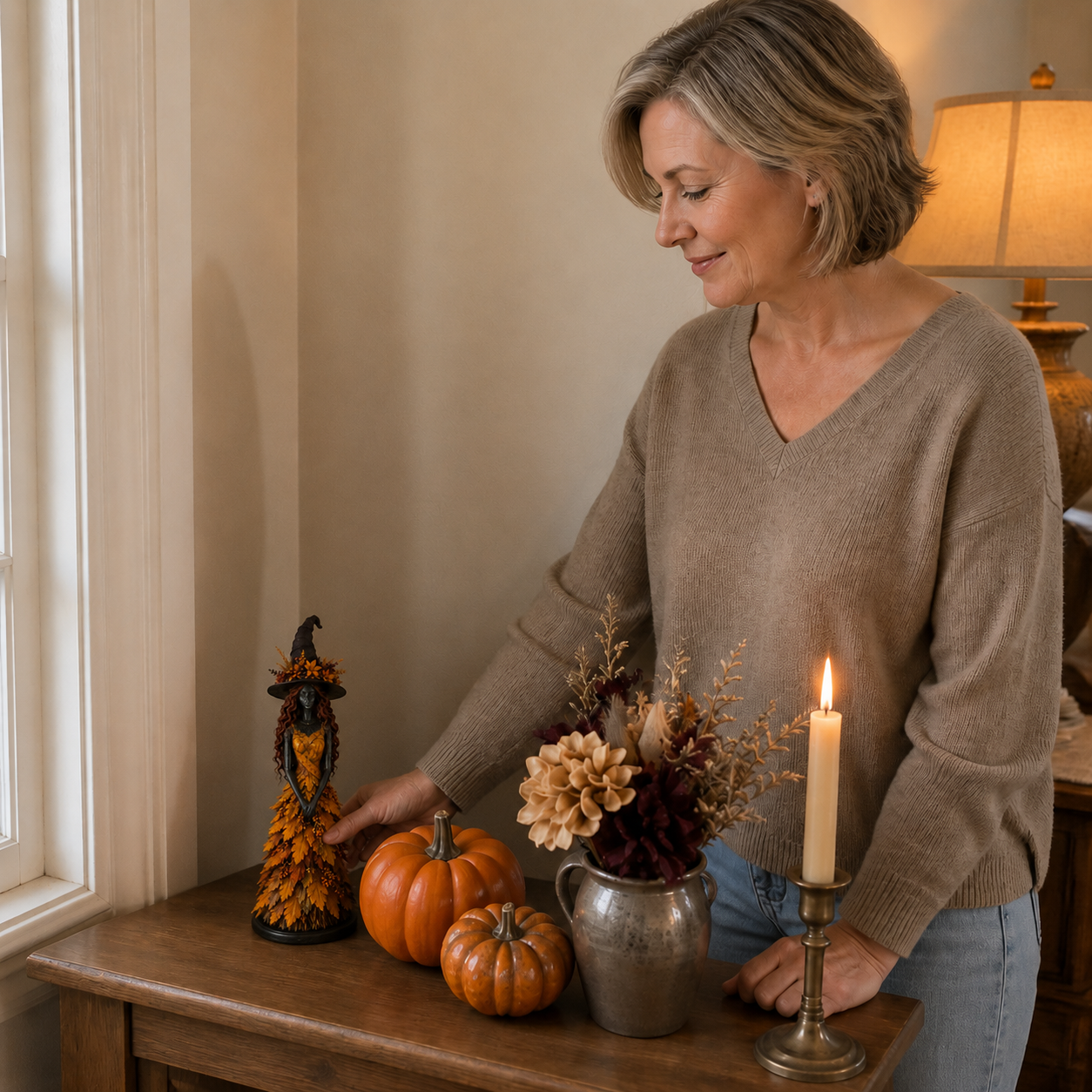 The Fall Witch Figure That's Elegant, Not Spooky