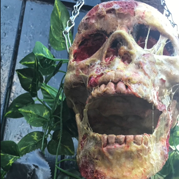 Skull Hanging Basket