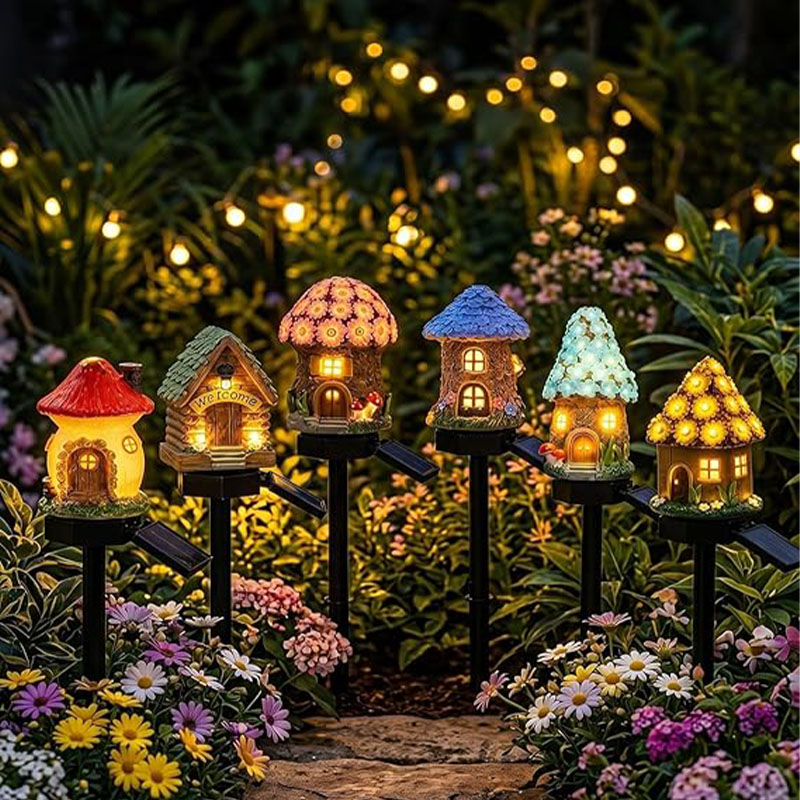🎁2026 New Arrivals 🌙🏡Solar Fairy-Tale Mushroom Cottage Garden Light