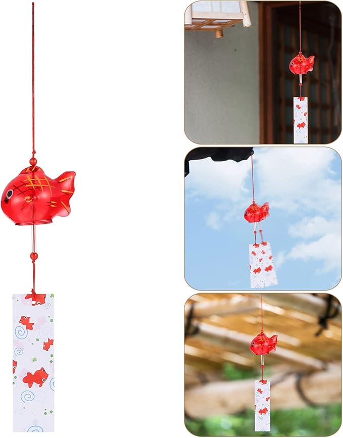 Japanese style goldfish wind chime