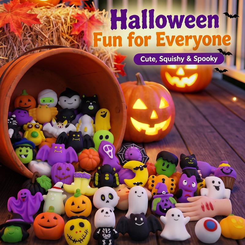 DOMIPLE | Halloween Slow Rebound Stress Relief Toy Set Assorted 50PCS