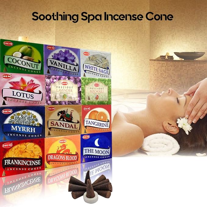 12 packs of assorted incense cones