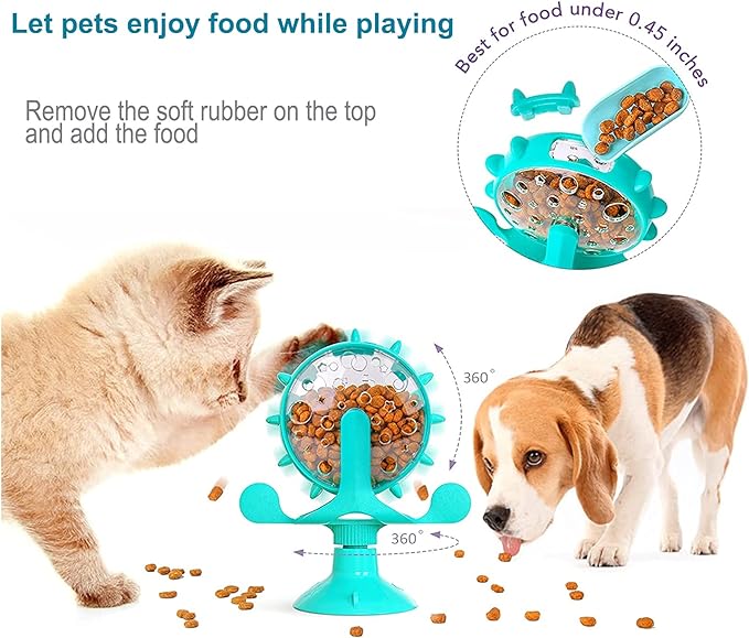 Spinner Wheel Food Leak Pet Toy