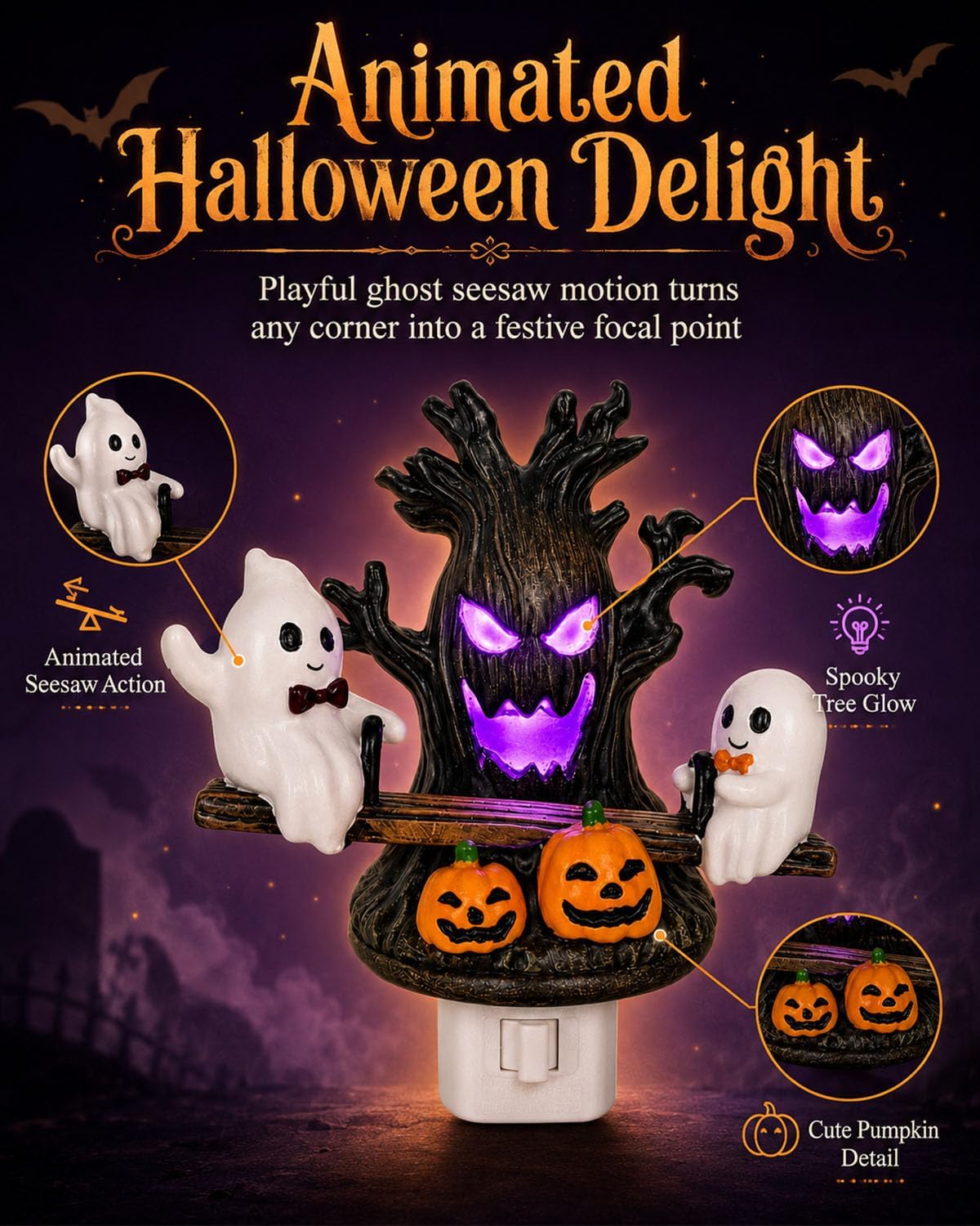 Swing Ghost LED Night Light