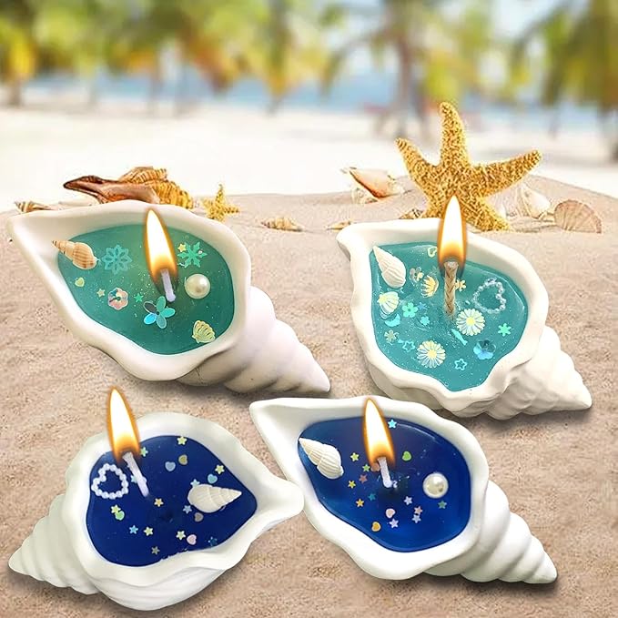 Conch scented candle