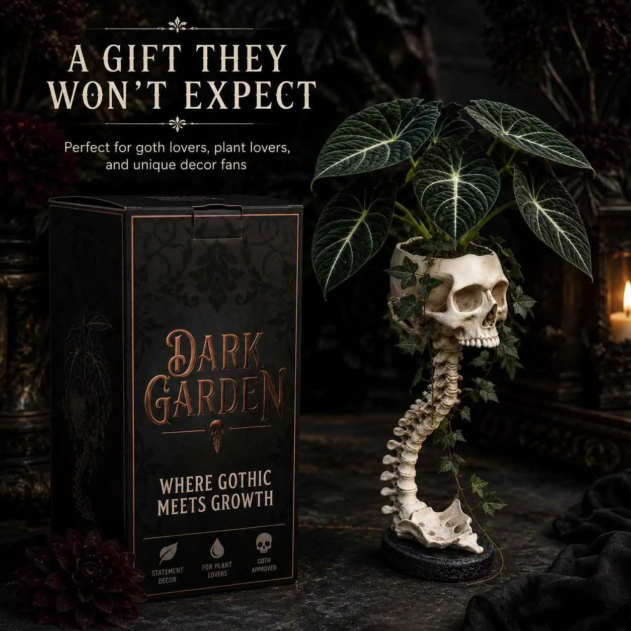💥 Flash Sale 50% OFF 💀 Skull Planter Bold Decor for Plant Lovers