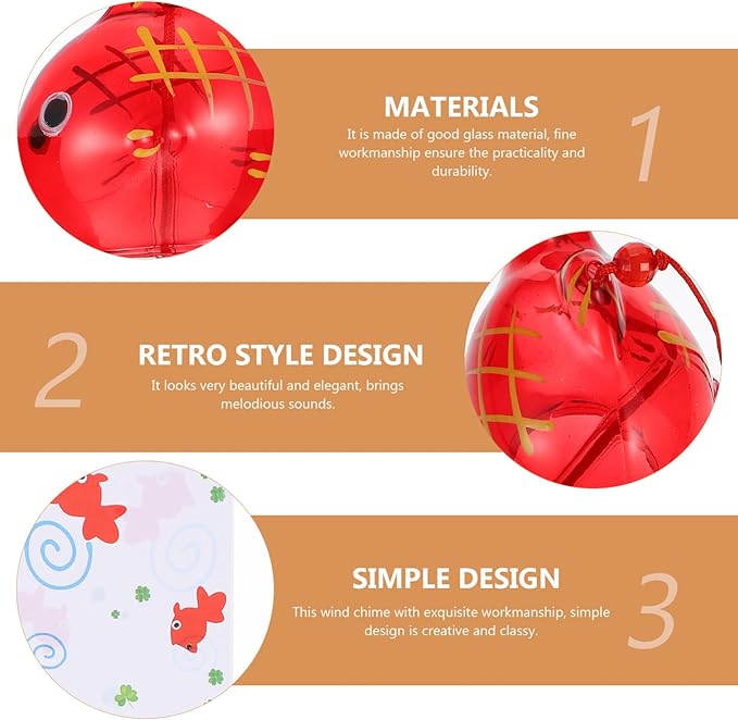 Japanese style goldfish wind chime