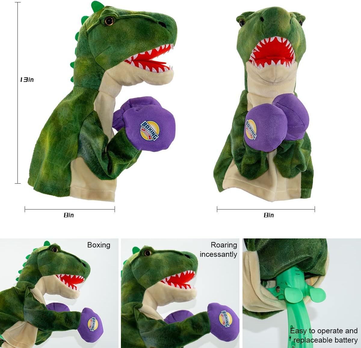 Boxing Dinosaur Hand Puppet