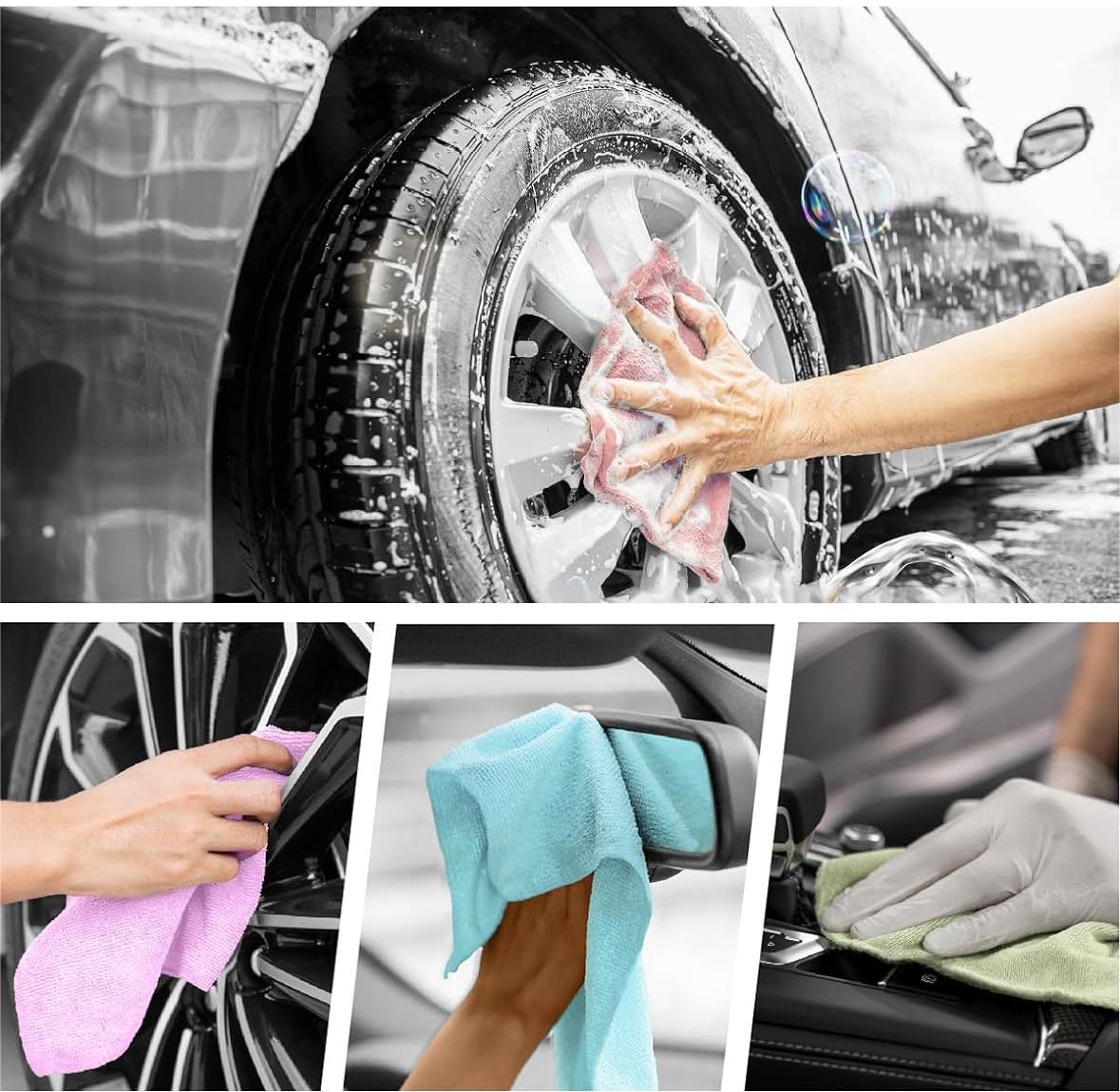 Domiple Microfiber Cleaning Cloth Roll