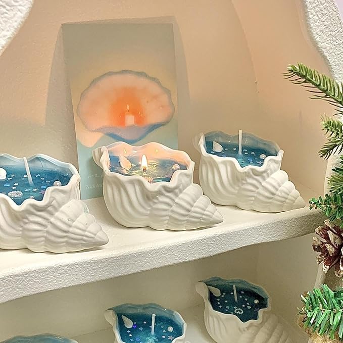 Conch scented candle