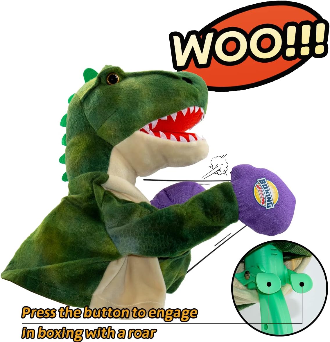Boxing Dinosaur Hand Puppet
