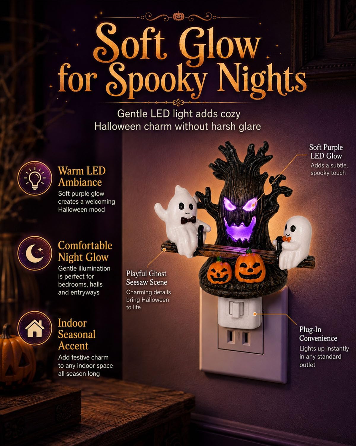 Swing Ghost LED Night Light