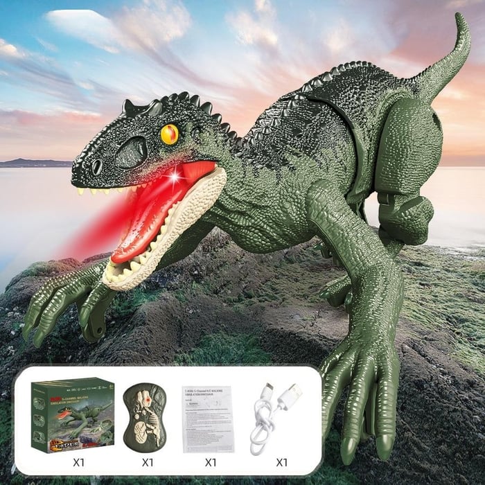 Mini 2.4G remote control dinosaur simulation electric sound light children's dinosaur toys(Buy 2 Free Shipping)