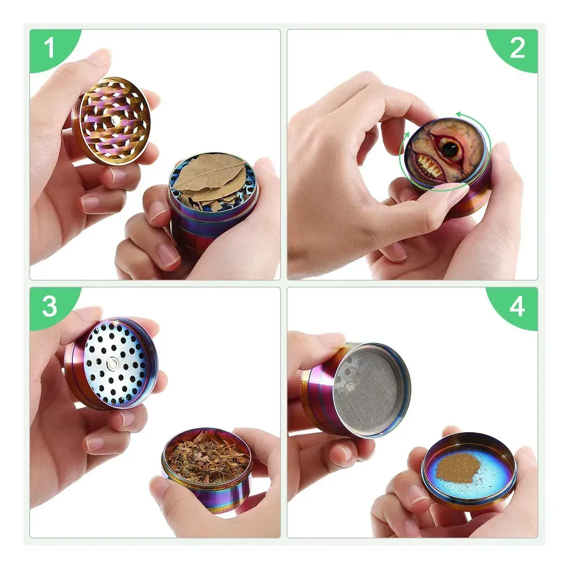 Evil bottle cap grinder