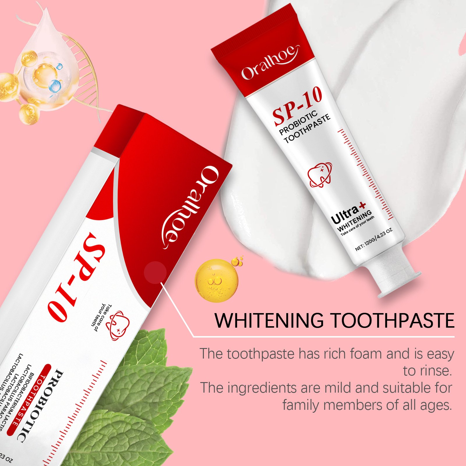 🏆Flash Sale⚡ 50K+ SOLD! Almost Gone-💥🔥 Super Probiotic Toothpaste Spring Mint Burst – Strengthens Enamel, Brightens Smile & Delivers Long-Lasting Freshness,Best Gifts