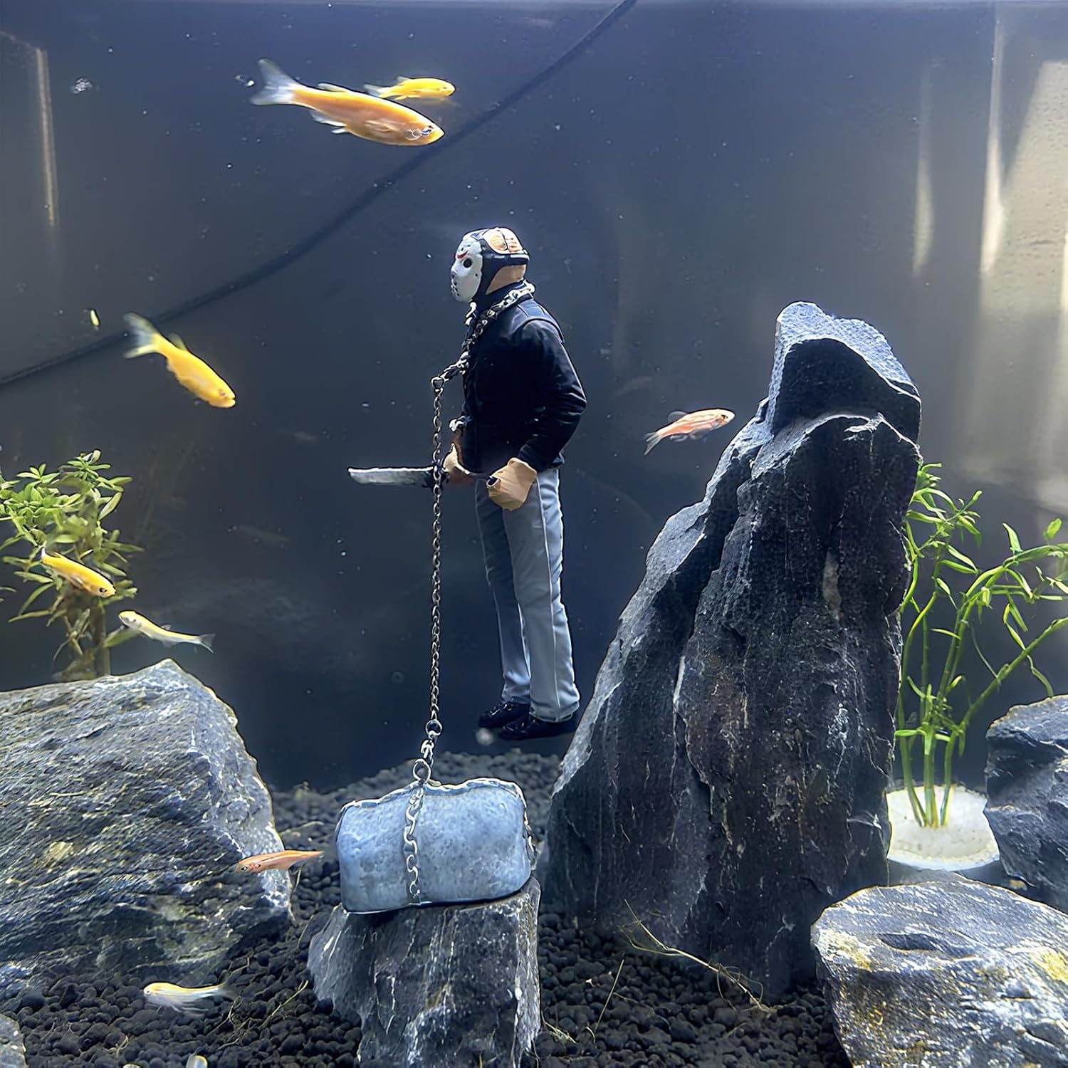 Horror Figure Floating Halloween Fish Tank Decoration