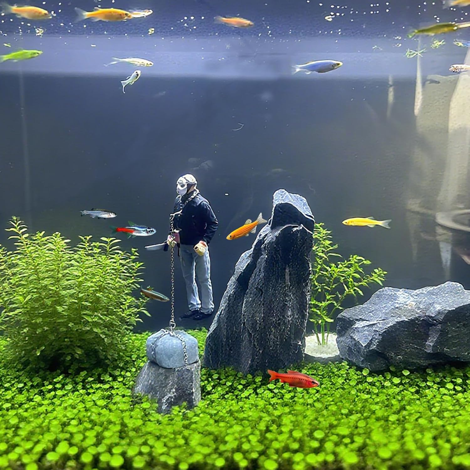 Horror Figure Floating Halloween Fish Tank Decoration