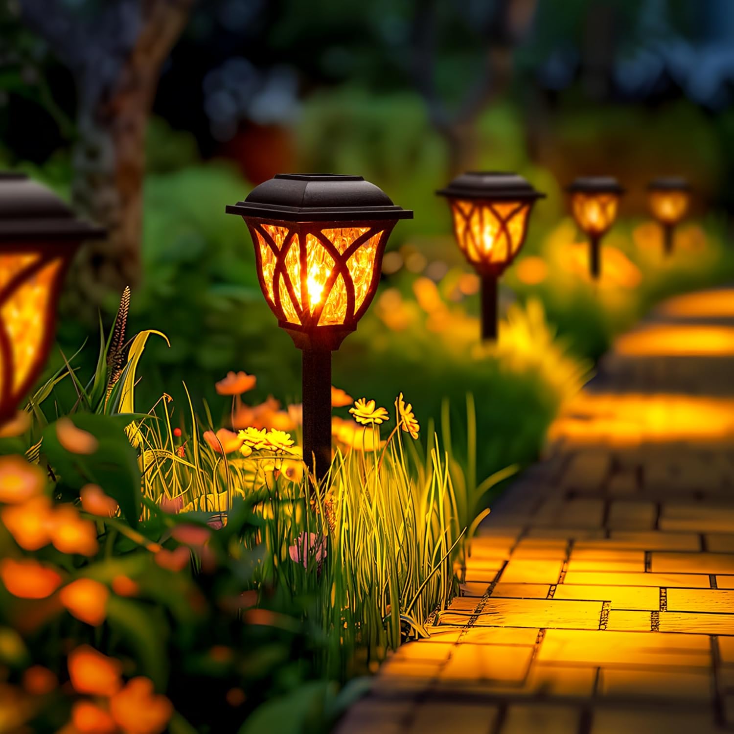 Outdoor Waterproof Solar Lights(4-Packs)