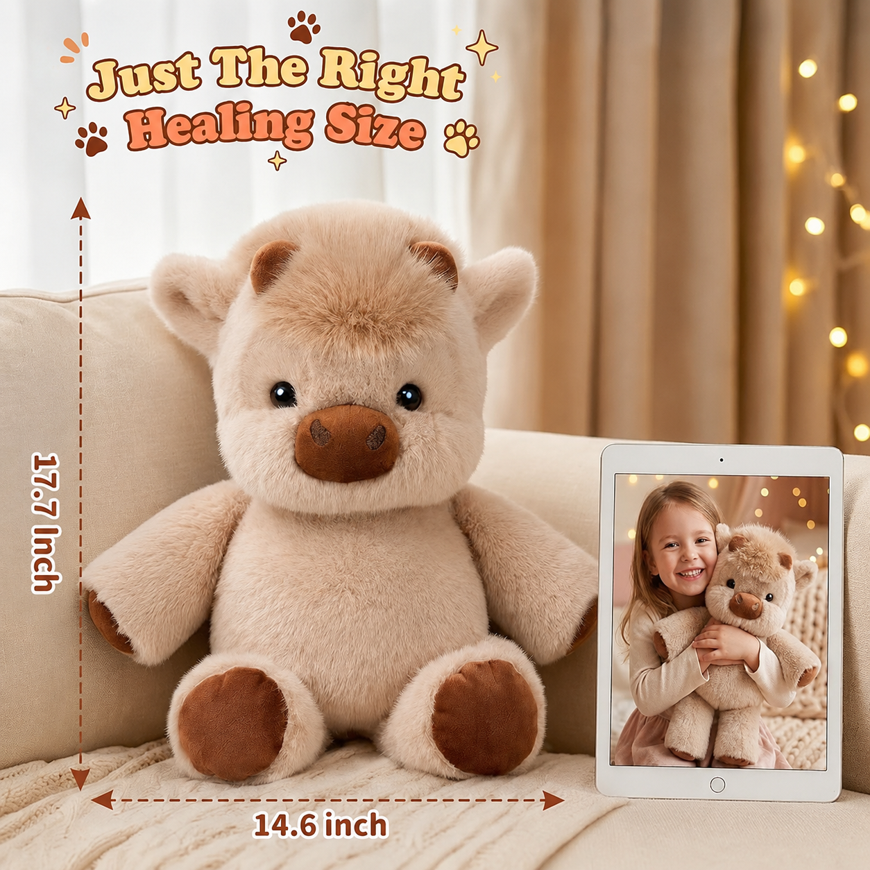 🔥Last Day 50% OFF🔥Cute Running Highland Cow Plush Toy