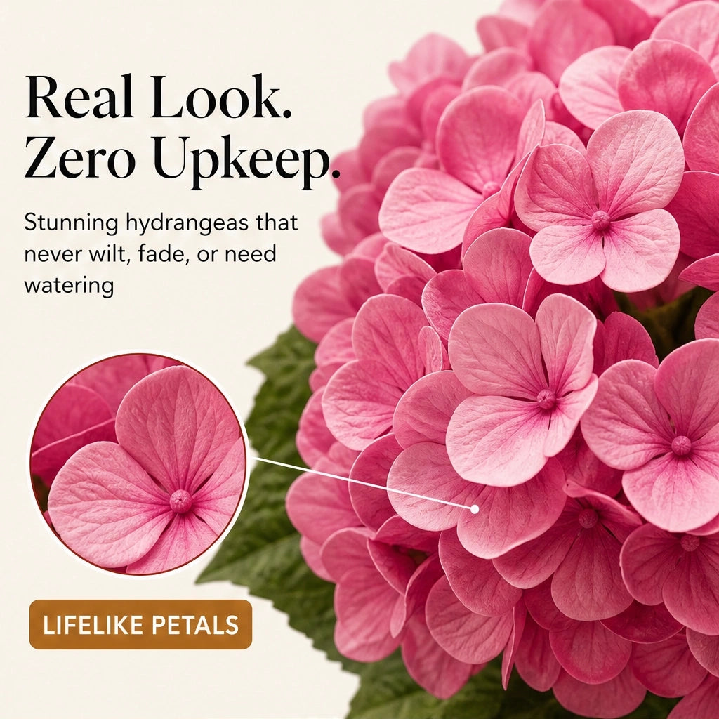 UV-Resistant Weatherproof Artificial Hydrangea