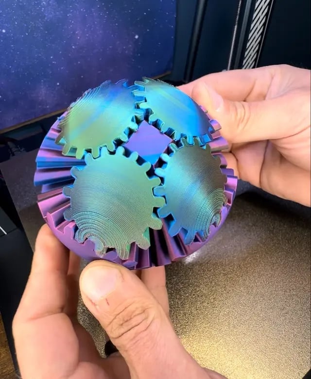 The Steampunk Whirling Wonder Fidget (Gear Ball)
