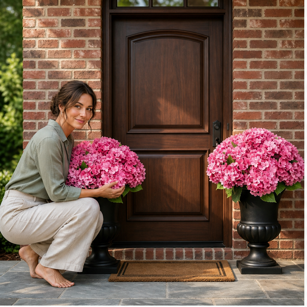 UV-Resistant Weatherproof Artificial Hydrangea