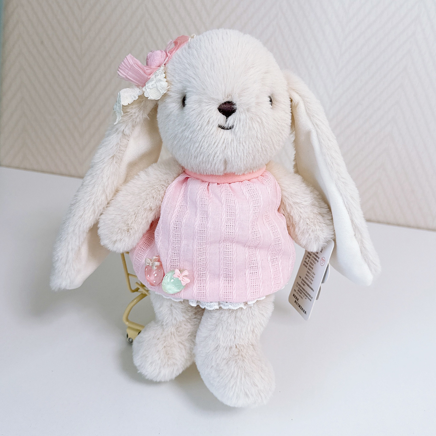 Personalized Embroidered Bunny Plush Baby Gift, Custom Stuffed Rabbit, Baby Shower Gift, Baby’s First Stuffed Animal, Nursery Keepsake