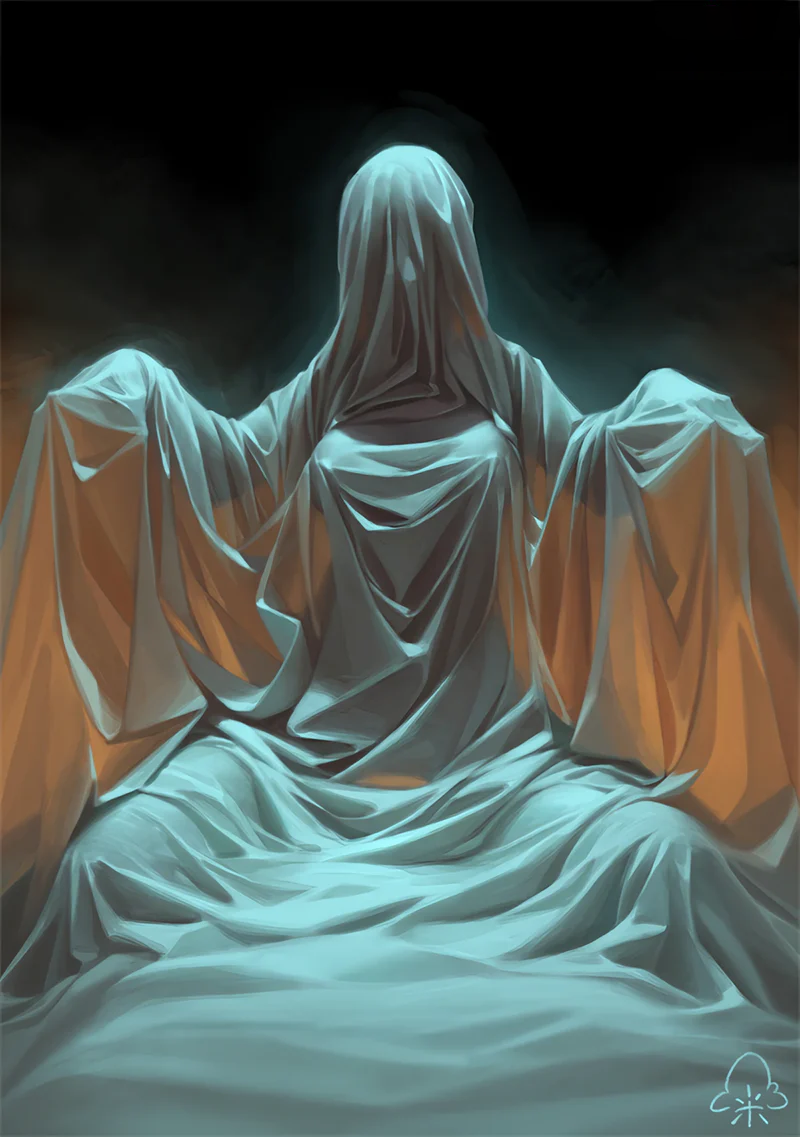 Original Bed Sheet Ghost Statue