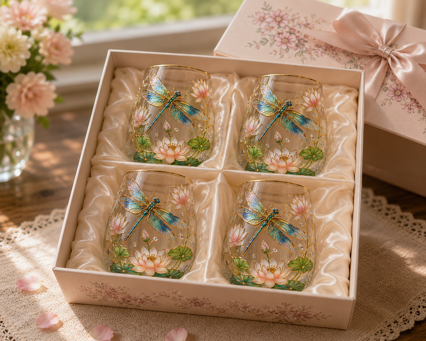 🌸🌿 Limited Edition 2026 Garden Morning Bliss Glass Tea Cup☀️☕