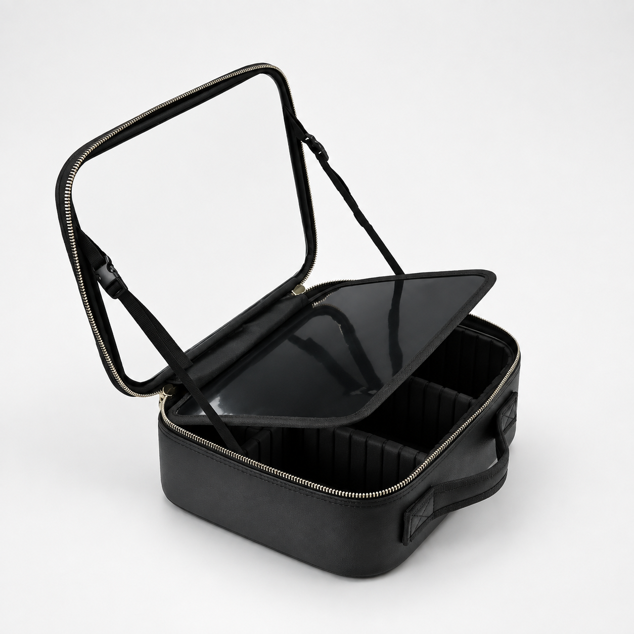 Portable Vanity Case With Lighted Mirror