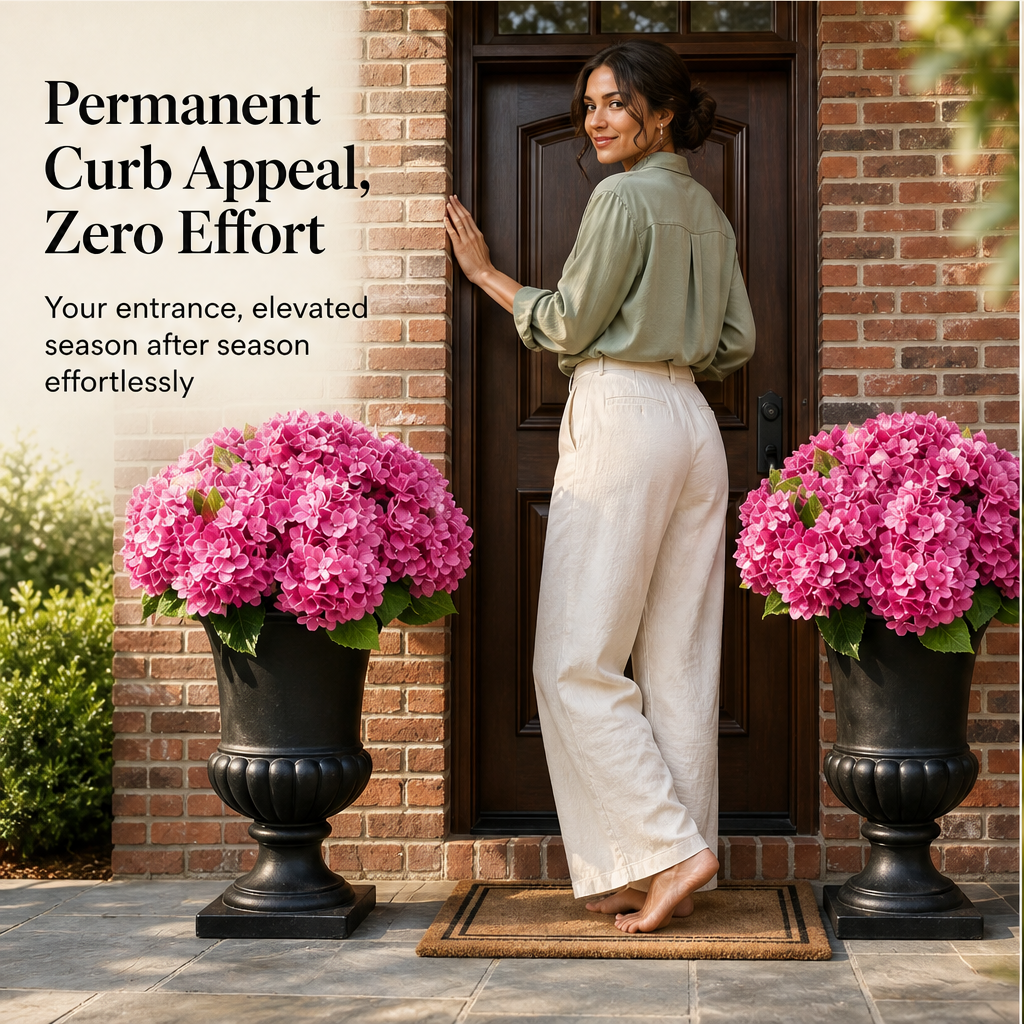 UV-Resistant Weatherproof Artificial Hydrangea