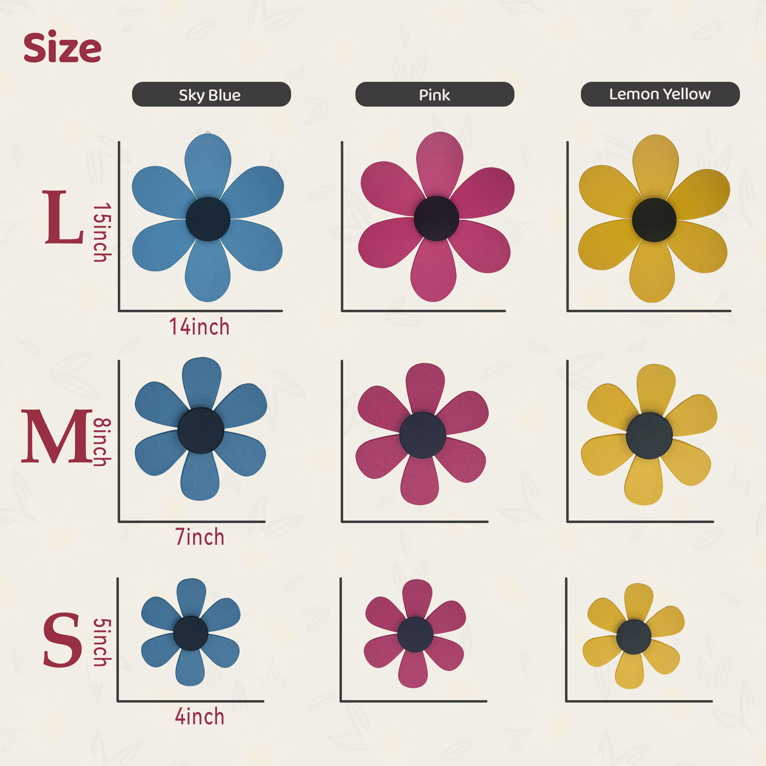 Poly Wall Flower, Fence Flower