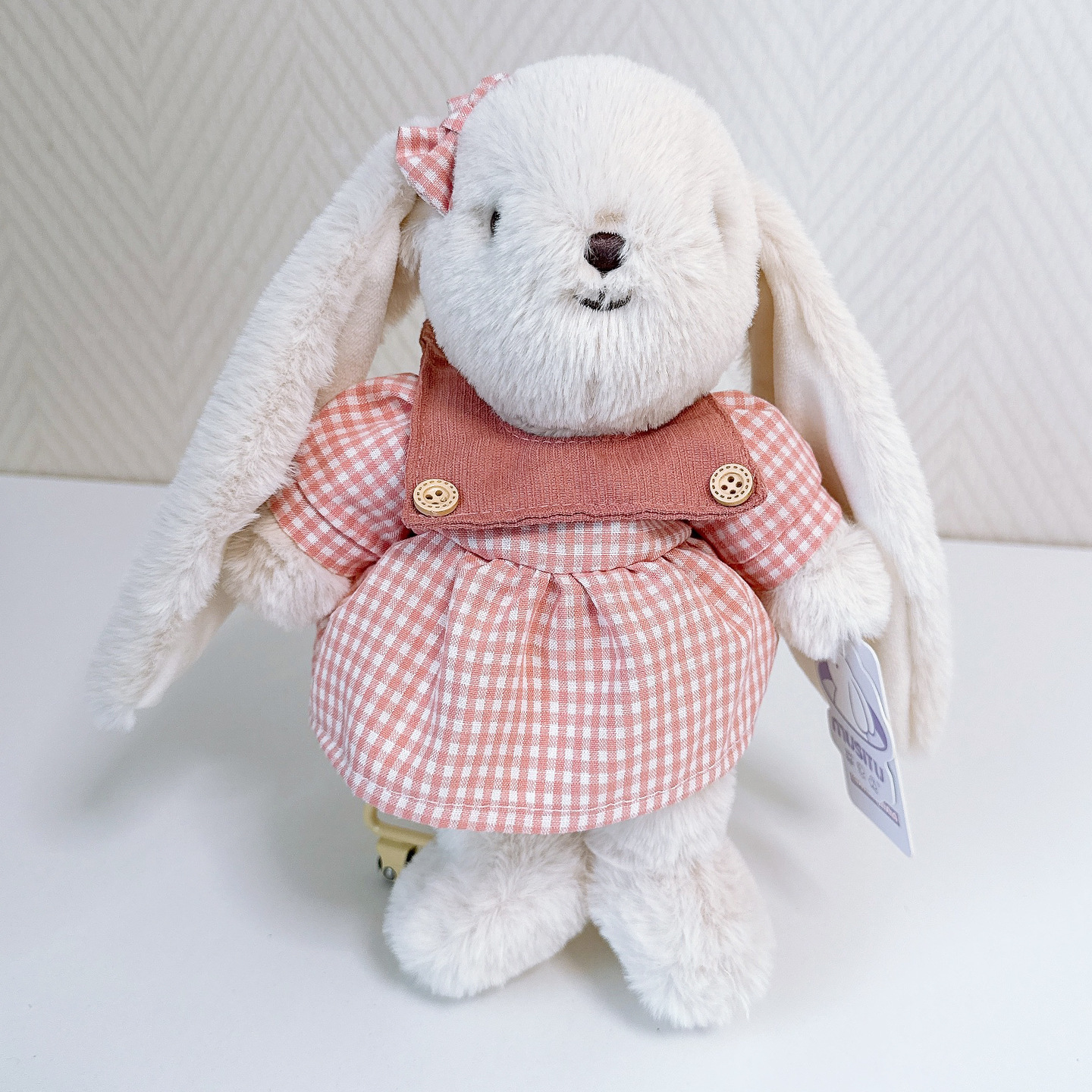 Personalized Embroidered Bunny Plush Baby Gift, Custom Stuffed Rabbit, Baby Shower Gift, Baby’s First Stuffed Animal, Nursery Keepsake