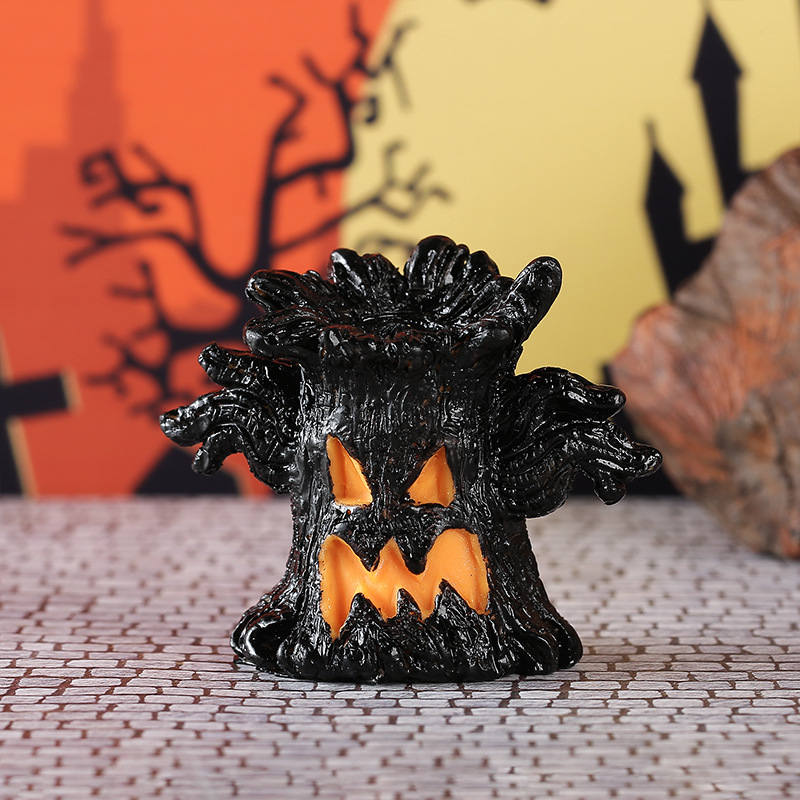 Halloween Haunted Spooky Face Tree Ornaments Light for Home & Party