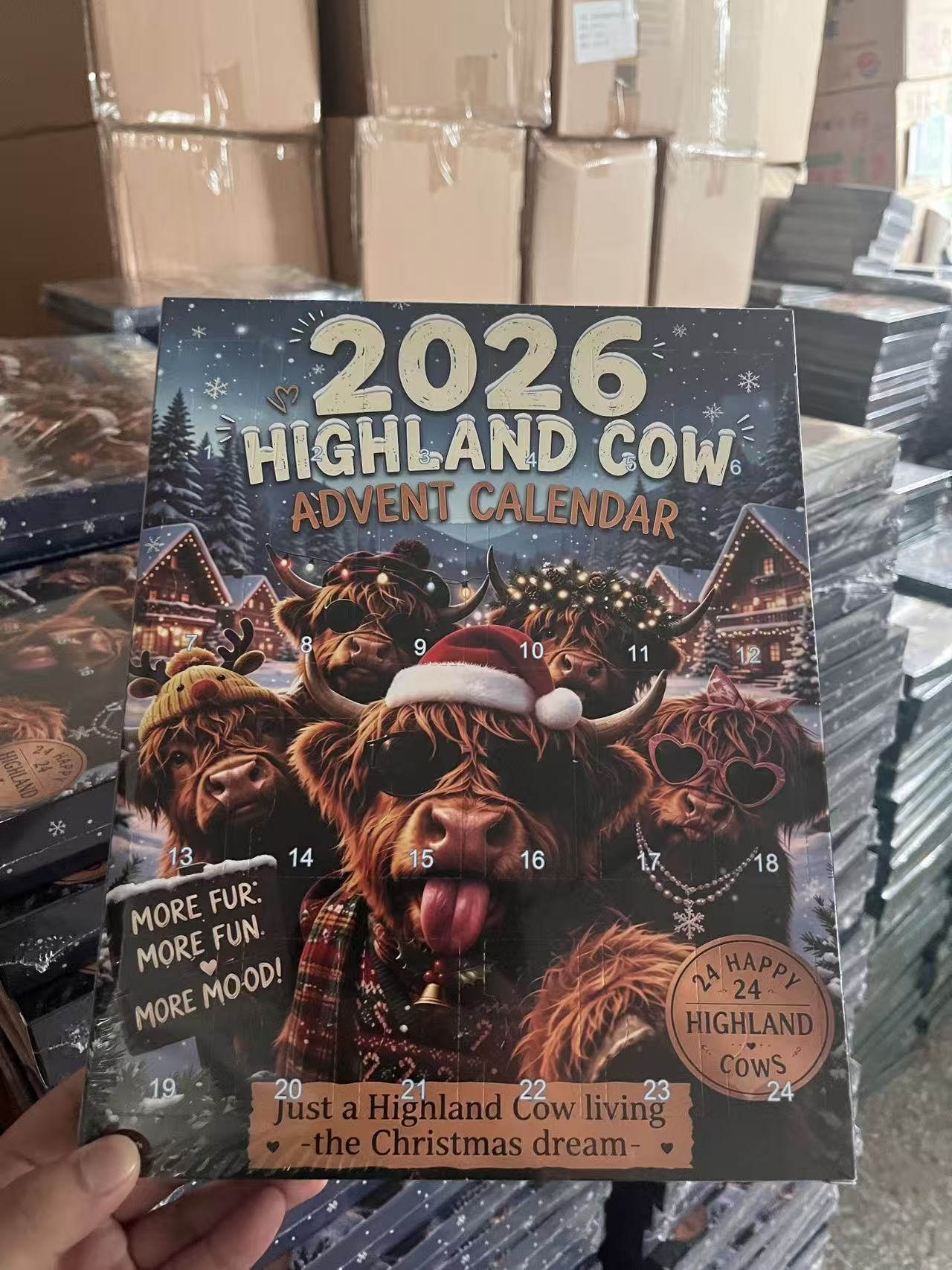 DOMIPLE | 🖤 Early Black Friday Deals 49% Off 🐂🎁 2026 Highland Cow Advent Calendar
