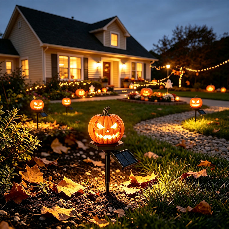 Halloween Solar Pumpkin Garden Light