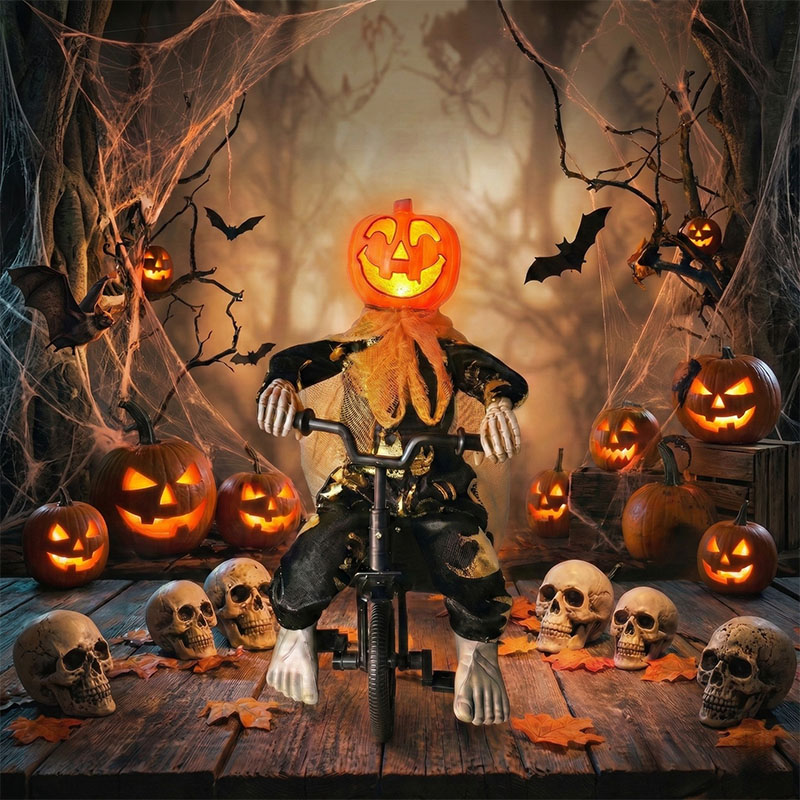 🎁Last Day 60% OFF - Activated Scary Tricycle Creepy Doll Prop
