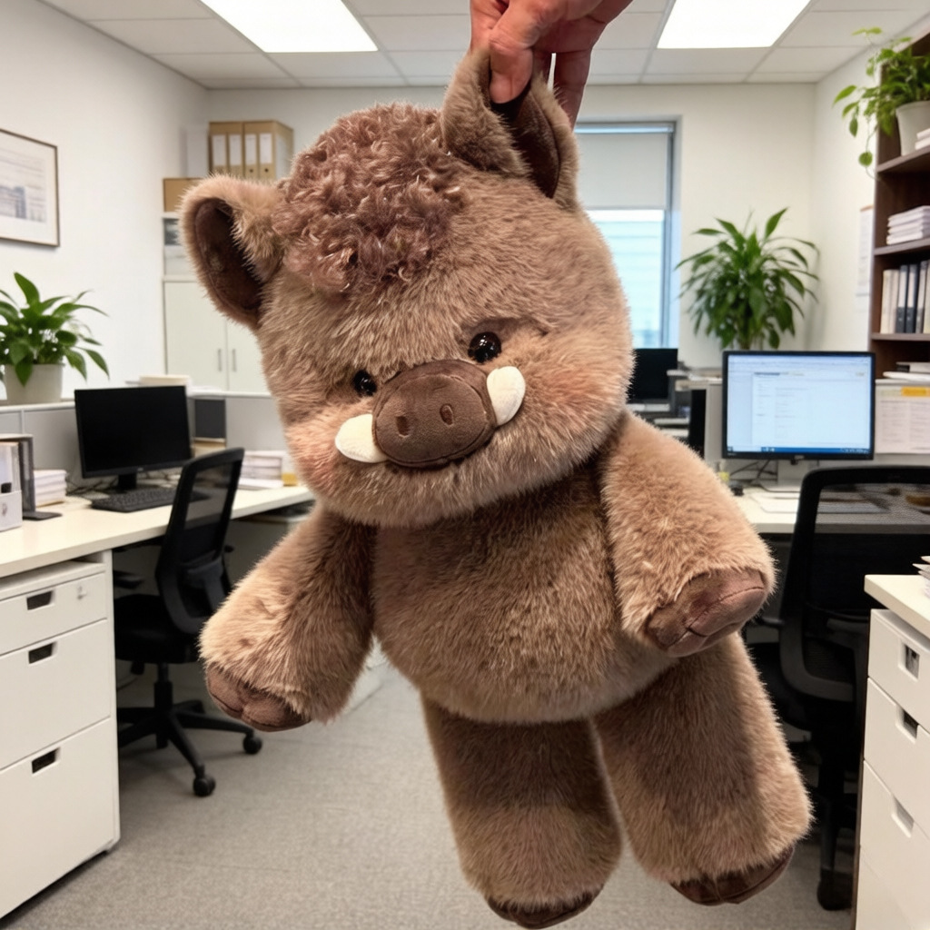 DOMIPLE | Running Scottish Highland Cow Stuffed Animal