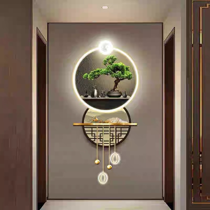 High-End 3d Light Luxury Luminous Wall Lamp Painting