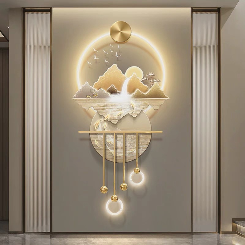 High-End 3d Light Luxury Luminous Wall Lamp Painting